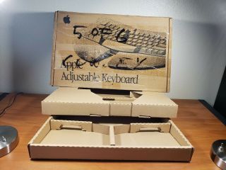 Vintage Apple Adjustable Mechanical Keyboard M1242 Box Only W/inserts
