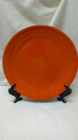 Vintage Bauer Los Angeles Orange Ringware Platter 12.  75 Inch