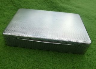 Weighty Antique Austro - Hungarian Solid Silver Box (5 " X 3.  25 ") - C1900 - 6.  68ozt