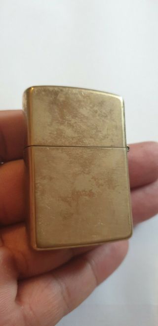 Old and Rare Zippo Lighter SOLID BRASS HARLEY DAVIDSON 1990 3
