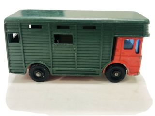 Vintage 1969 Matchbox Lesney Red & Green Aec Horse Box Truck England Loose