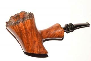 Preben Holm Handcut " 2 " Freehand Stand Up Poker Plateaux Briar Pipe L.