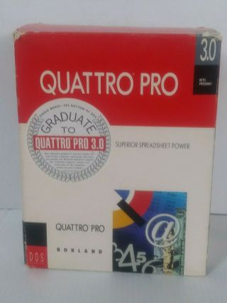 Quatro Pro 3.  0 Dos Version Borland