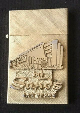 The Sands Casino Las Vegas Lighter - 14k Gold Plated Vintage Rare