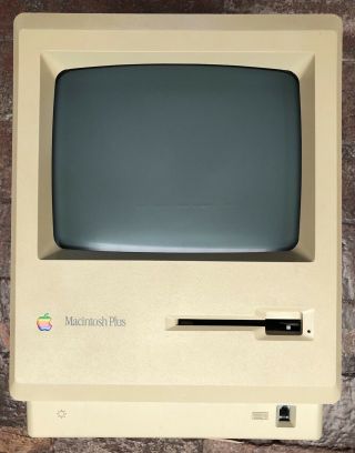 Vintage Apple Macintosh Mac Plus 1mb Model M0001a Computer -