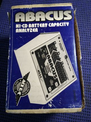 Ace R/c Abacus Advanced Ni - Cd Battery Capacity Analyzer R/c Vintage.