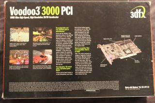 3dfx Voodoo3 3000 PCI retail box and plastic insert 2