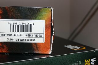 3dfx Voodoo3 3000 PCI retail box and plastic insert 3