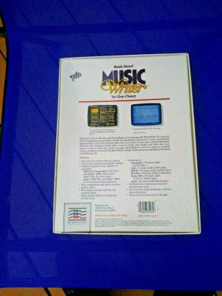 Bank Street MUSIC Writer - Vintage Apple II,  II,  IIe; boxed,  complete 3