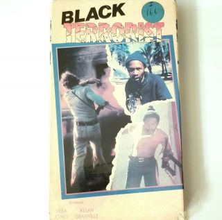 Black Terrorist Vhs Movie 1976 Film Blacksploitation African American Tape Vtg