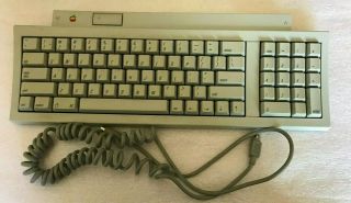 Vintage Apple Keyboard Ii M0487 For Macintosh Se Classic