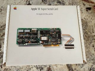 Apple Ii Computer Serial Card Ii With Cable & Case Connector