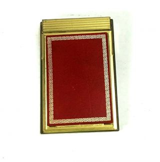 Vintage Metal Pocket Note Pad Notebook Holder Cover 3 3/8 " X 5 1/4 "