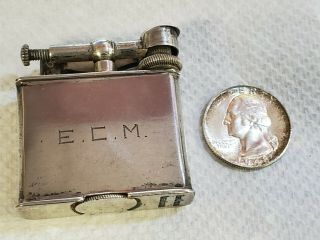 Vintage Sterling Silver Mexico Lift Arm Cigarette Cigar Lighter - Full Size