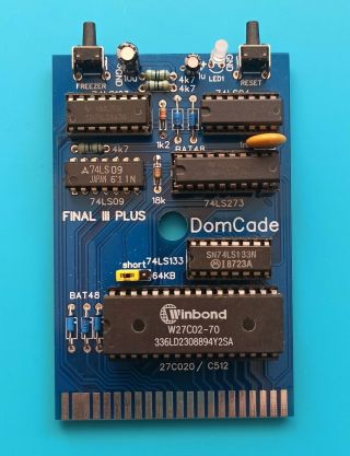 The Final Cartridge Iii Plus/tfc3,  For Commodore 64/128/c64/c128 Cheat/save/load