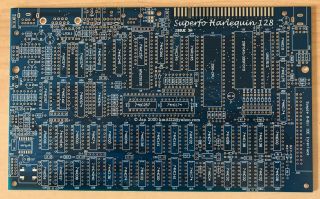 Superfo Harlequin 128 Issue 3h Pcb Zx Spectrum 48k,  128k,  2a Clone Version
