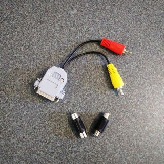 Apple Iic Adapter Audio Video Lcd Rgb Video Out Connector Modern Displays Ii,