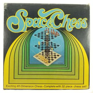 Vintage 1970 Pacific Game Company Space Chess 3 Level 4 Dimension Strategy Game