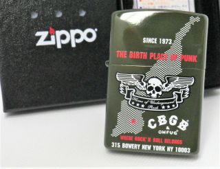 CBGB & OMFUG Home of Underground Rock 1973 ZIPPO 2005 MIB Rare 62011211 2