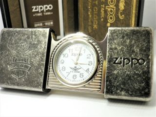 Timetank Time Tank Pocket Clock Small Watch Zippo Running 1995 420207c45