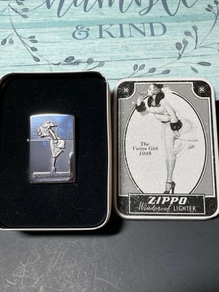 Zippo 1935 Varga Girl Windy Lighter 1993 In Tin