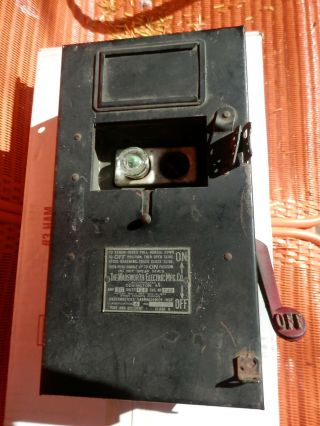 Vtg Antique Wadsworth Electric Fuse Box Switch 1930 