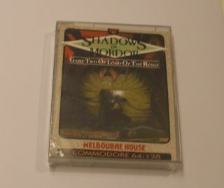 Very Rare,  Shadows Of Mordor By Melbourne House For Commodore 64 -
