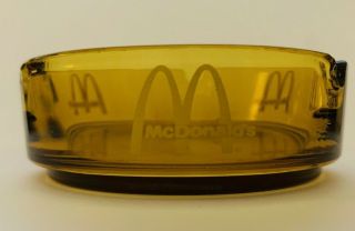 Vintage McDonald’s Amber Glass Ashtray 2