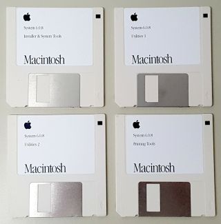 Apple Macintosh System 6.  0.  8 Complete Set Of 800k Install Disks For Classic Macs