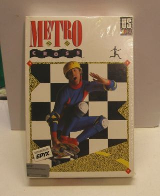 Highly Rated Metro Cross By Epyx For Atari St -