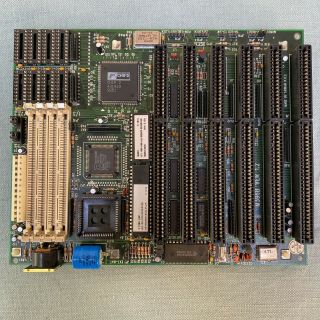 1993 Amd 386 Sx - 33 With Cpu Computer Motherboard Bios Chip 2 Isa Ng80386sx - 33np