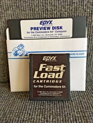 Vintage Epyx Fast Load Cartridge For Commodore 64 128 Functionality Unknown