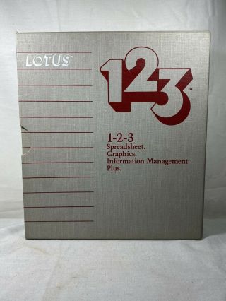 Lotus 1 - 2 - 3 123 Release 1a Rom Version For Ibm