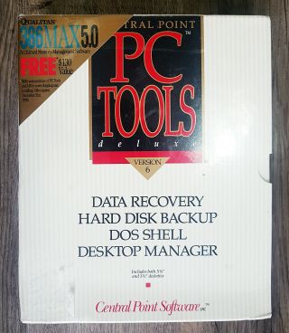Pc Tools Deluxe Version 6 Ibm Pc/dos 1990central Point Software 3.  5 5.  25 Nib