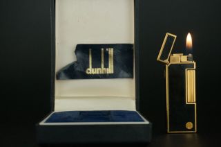 Dunhill Rollagas Lighter W/box Vintage E85