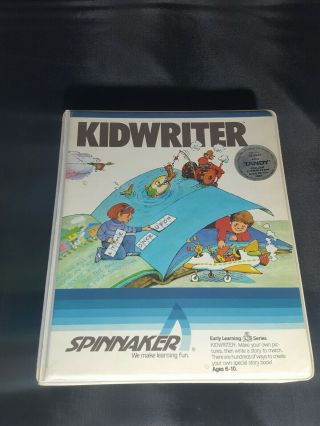Vintage Spinnaker Kidwriter For Tandy Color Computer Disk Drive 32k Ages 6 - 10