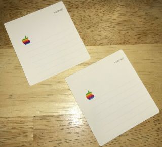 1984 Macintosh Blank White Apple 400k Disk Labels 128k M0001 Mac