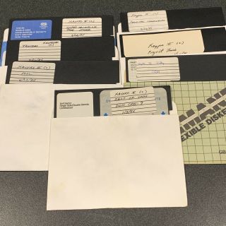 7 Kaypro Ii Cpm Cp/m Vintage Computer Software Floppy Disks 5.  25 "
