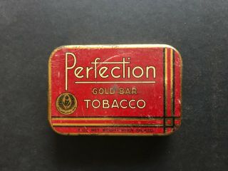 Perfection Gold Bar Cut Tobacco Tin 2 Oz Net