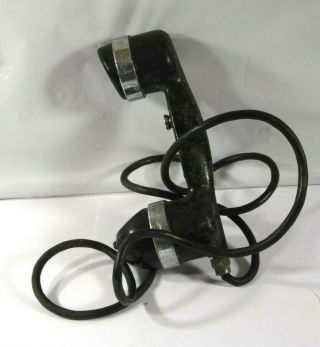 Vintage Black U.  S.  Navy Wwii " Automatic Electric Company  Ship Phone Handset "