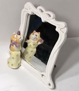 Vintage Miss Piggy Ceramic Mirror/picture Frame Sigma Tastesetter Made In Japan