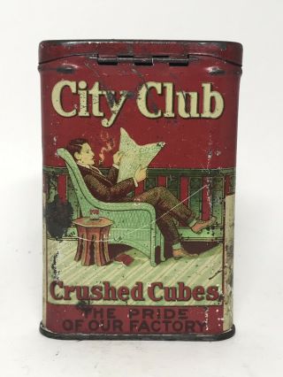 Vintage City Club Crushed Cubes Tobacco Tin