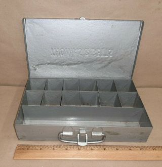 Vintage Thomas & Betts Metal Tool Terminal Connector Storage Box Organizer