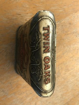 Vintage Twin Oak Tobacco Pocket Tin Can 3