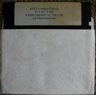 Apple Ii Prodos 8 Kernel V 1.  3 Dec.  3,  1986 For Apple (c) 1983 - 1986