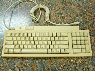 Vintage Apple Keyboard Ii For Macintosh M0487 With Cable -