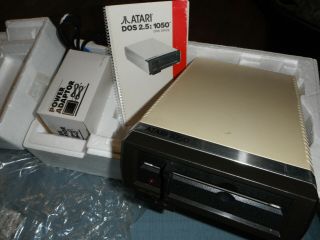 Vintage ATARI 1050 Floppy Disk Drive 5 1/4 inch disks Dual Density 2