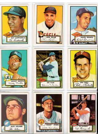 1952 - - Topps Complete Set (402 Cards) In Binder - - Reprint - - Nmt