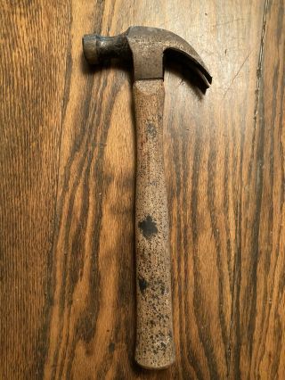 Vintage Millers Falls No.  1417 Claw Hammer With Wood Handle Made In The Usa