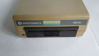 Commodore 64 Computer 1541 Disk Drive Powers Up